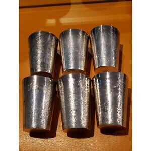 Antique Signed Chinese Sterling Silver JADEGREEN Cup 2.5" Bamboo Design